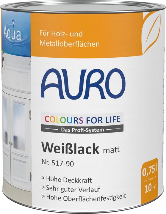 Immagine prodotto AURO Lacca opaca 517-90 (Bianco, 2.50 l)