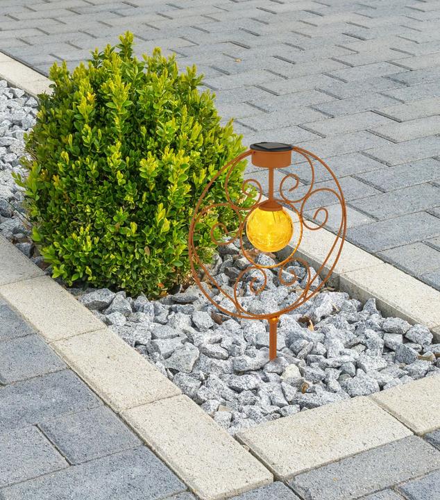 Produktbild Globo Solarleuchte Metall Rostfarben, 1xled (IP44)