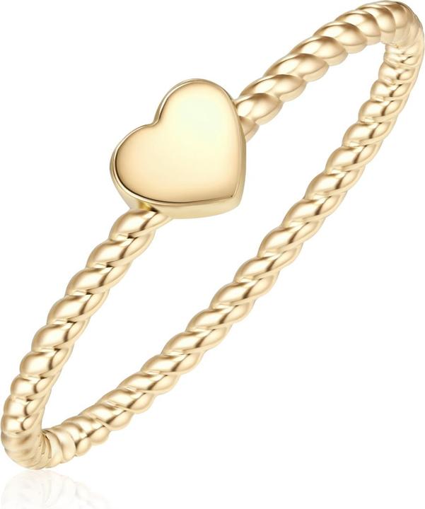 Image du produit Glanzstücke München Mesdames coeur argent sterling or jaune - 10100 (52, Argent 925)