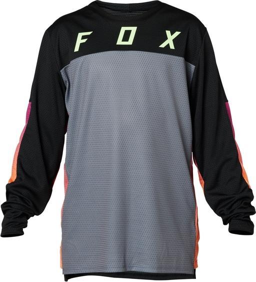 Fox Jersey 23 Yth Defend Ls Race Blk Ym (M)
