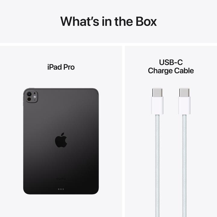 Actual product image Apple iPad Pro 11 2024 (M4) (WLAN only, 11", 512 GB, Space Black)