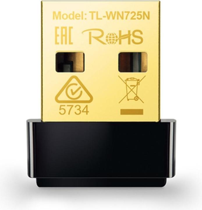 TP-Link TL-WN725N, Draadloze N Nano (USB 2.0)