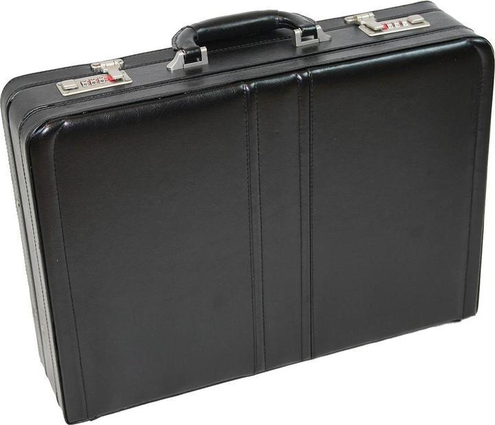 Dermata Aktenkoffer 45.5cm aus Rindspaltleder (16 l, Handgepäck (bis 50l))