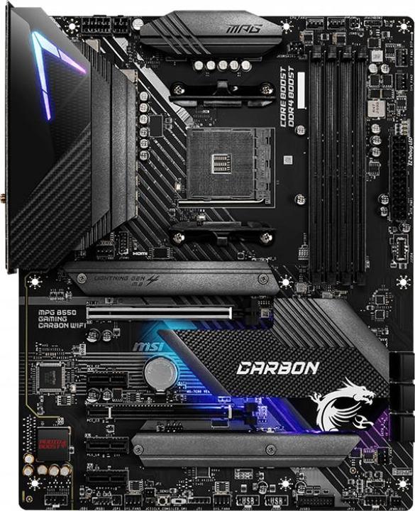 Image du produit MSI MPG B550 JEU CARBON WIFI (AM4, AMD B550, ATX)
