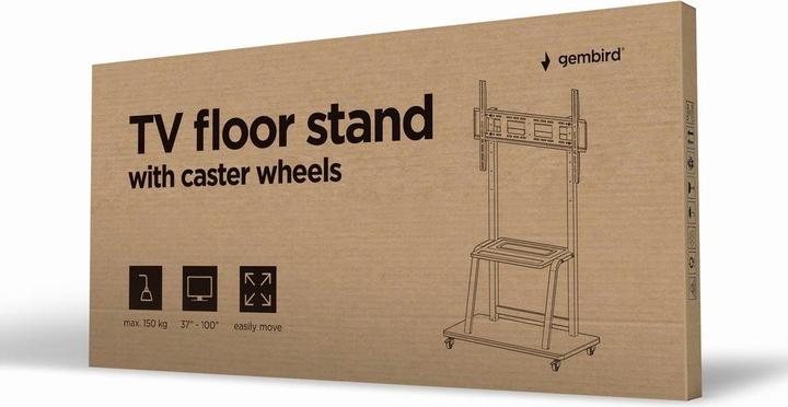 Image du produit Gembird TV floor stand with caster wheel (100", 150 kg)