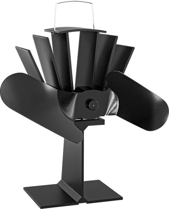Produktbild Wiltec Kaminofen Ventilator stromlos 2 Blatt Kaminventilator Ofenventilator