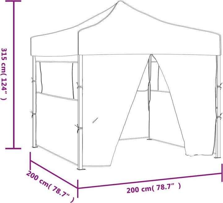 Actual product image VidaXL Niccolo (200 cm, 200 cm)