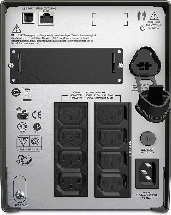 Image du produit APC Smt1500i (1500 VA, 980 W, Line-interactive Onduleur)