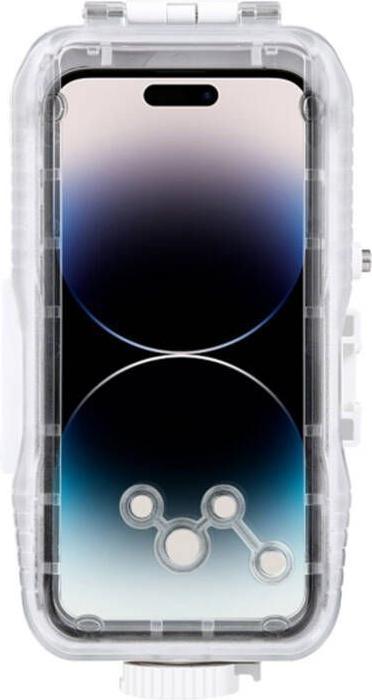 Actual product image Puluz Plastic waterproof phone case for iPhone 14 Plus/Pro Max/13 Pro Max/12 Pro Max/11 Pro Max (white) (Apple iPhone 13 Pro Max, Apple iPhone 12 Pro Max, Apple iPhone 14 Plus)