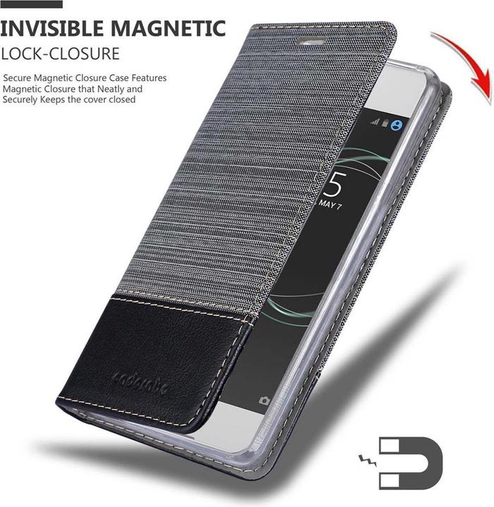 Image du produit Cadorabo Couverture look jeans Book (Sony Xperia XA1)