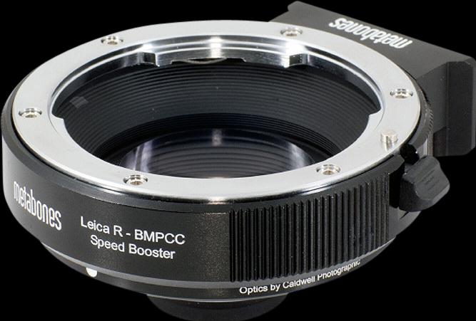 Produktbild Metabones Speed Booster Leica R an Blackmagic BMPCC MFT
