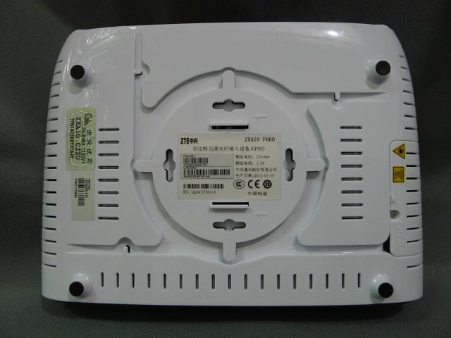 Actual product image ZTE ZXA10 F660 GPON ONT (4GE+2POTS+WIFI+USB,SC/APC) ( ZXA10 F660 4GE SC/APC)