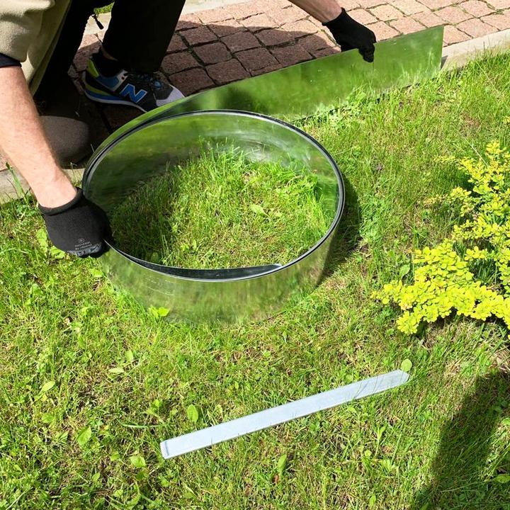 Immagine prodotto Green Split Striscia di bordatura in metallo alluminio/zinco 25 cm x 10 metri (1000 cm)