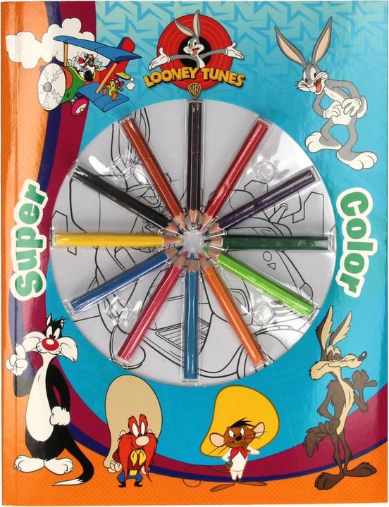 Image du produit Super Color Livre à colorier Looney Tunes avec crayons