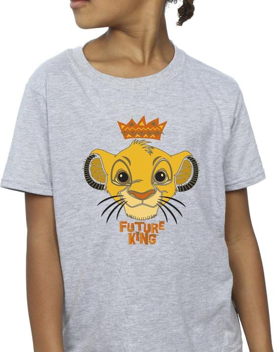 Actual product image Disney Girls The Lion King Future King Cotton T-Shirt (152, 158)