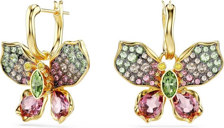 Actual product image Swarovski Idyllia Drop Ohrhänger Verschiedene Schliffe Pavé Schmetterling Mehrfarbig (Swarovski Metal)