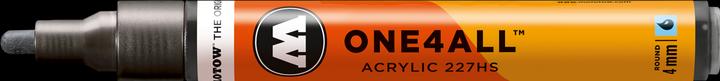 Actual product image Molotow Felt-tip pen One4all 227HS metallic bck 223 (Metallic Black, 4 mm, 1 x)