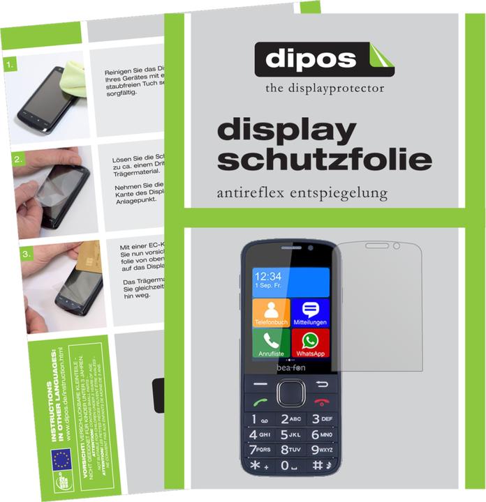 Produktbild Dipos Displayschutzfolie Antireflex (6 Stück, Beafon SL820)