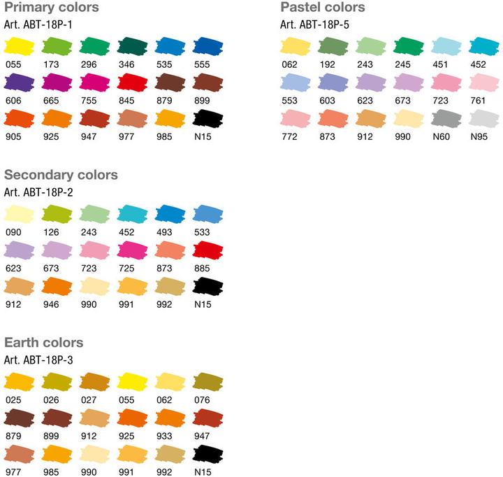 Actual product image Tombow Abt (Multicoloured, 18 x)