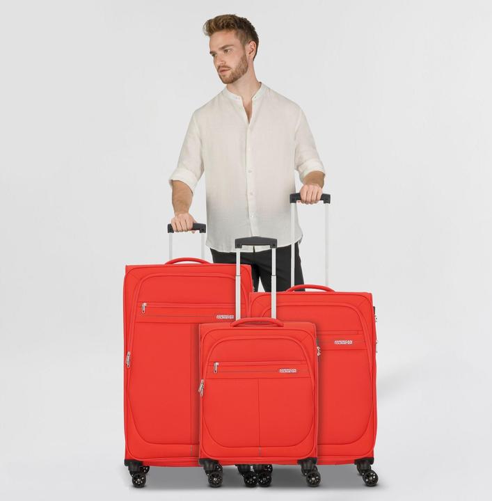 Image du produit American Tourister Deep Dive 4 Rollen Kofferset 3-teilig mit Dehnfalte (217 l, XL (à partir de 115l))