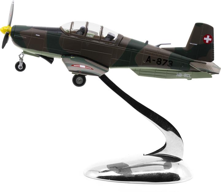 Image du produit Ace Pilatus P-3 A-873, support chromé inclus