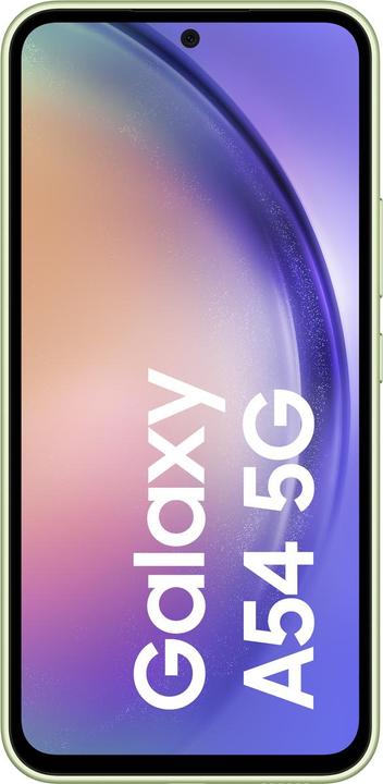 Actual product image Samsung Galaxy A54 5G (128 GB, Awesome Lime, 6.40", Dual SIM, 50 Mpx, 5G)