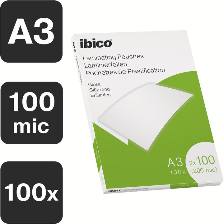 Actual product image Ibico Laminating foil (A3, 100 Piece, 100 µm)