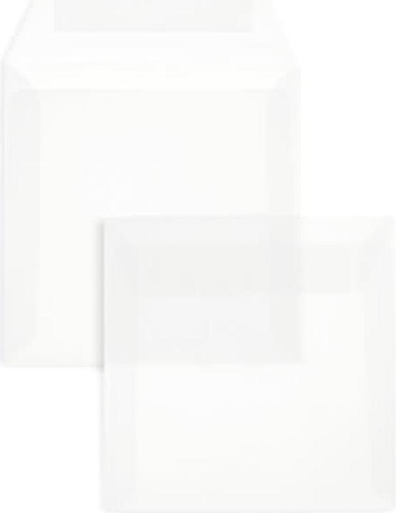 Produktbild Blanke Briefumschläge 150x150mm 90g/qm haftklebend VE=100 Stück transparent-weiss (100 x)