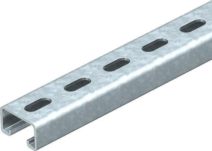 Produktbild OBO Bettermann Profilschiene gelocht, Schlitzweite 22mm 1121464