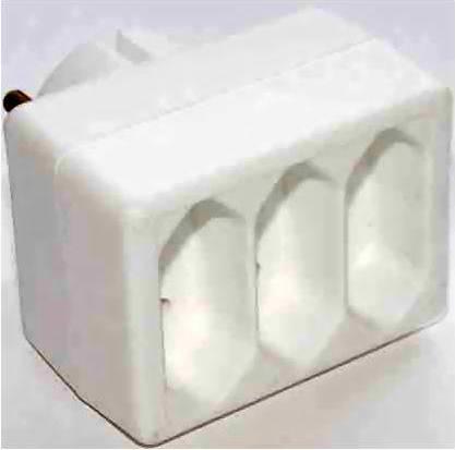 Produktbild E+P EA 3 Typ C (Euro-Stecker) Weiss Steckdose