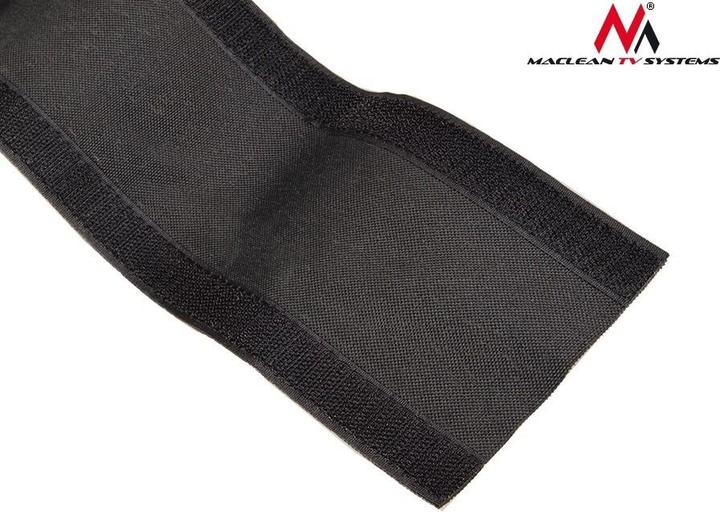 Immagine prodotto Maclean MCTV-677 - Protezione per cavi in tessuto flessibile con chiusura in velcro, 2 m, 105 mm, nero (Foro cavo, 100 cm)