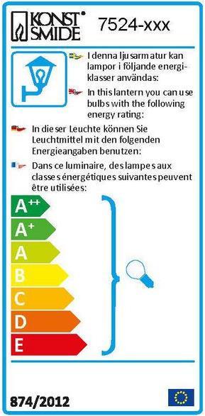 Energie-Label Konstsmide Trieste (GU10, IP44)