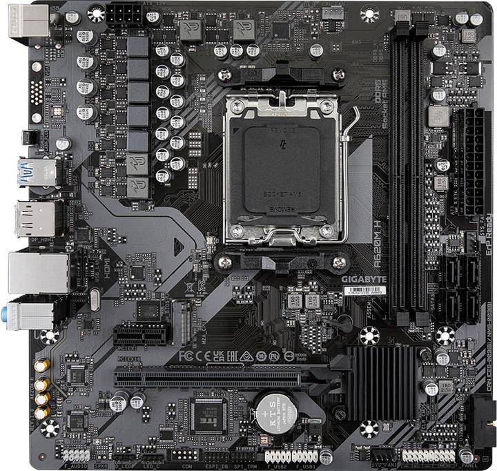 Produktbild Gigabyte MB A620M H (A620,AM5,mATX,AMD) (AM5, AMD A620, mATX)