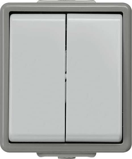 Siemens Dual 2-Way Switch 10A 250V, 66X75mm