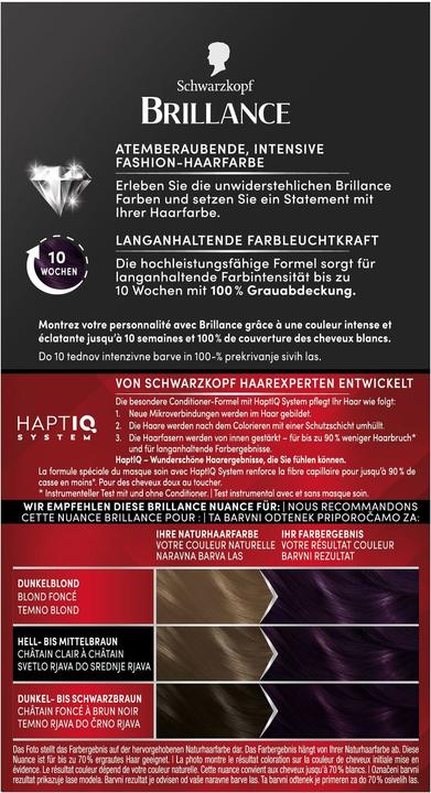 Produktbild Schwarzkopf Brillance Intensiv-Color-Creme (703 Dunkler Amethyst)
