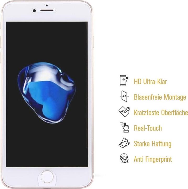 Actual product image Protectorking 3x Panzerfolie Anti-Shock HD Klar (3 Piece, Apple iPhone 8)