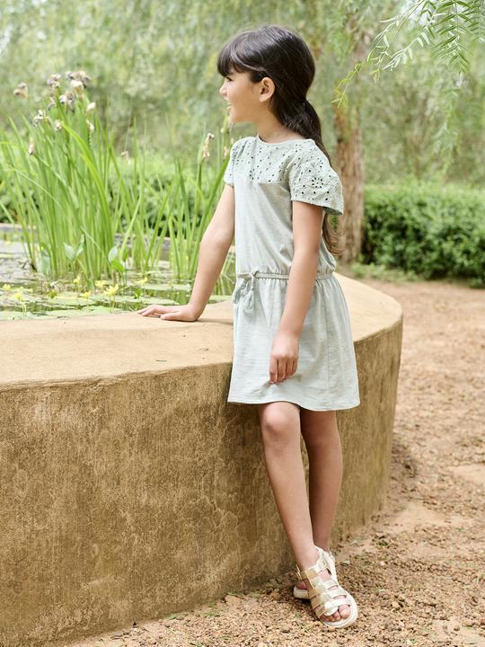 Produktbild Vertbaudet Mädchen Kleid mit Lochstickerei (92)