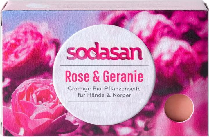 Produktbild Sodasan Cream Wildrose Bioseife (Hartseife)