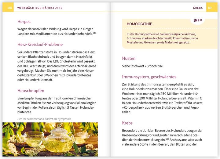 Immagine prodotto Holunder - Juwel der Hausapotheke. Kompakt-Ratgeber (Tedesco, Barbara Simonsohn, 2024)