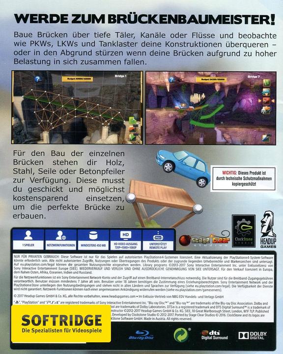 Image du produit Game Bridge Constructor (PS4, DE)