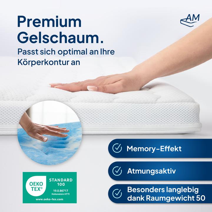Actual product image AM Qualitätsmatratzen Premium Plus Gel Foam (160 x 200 cm)