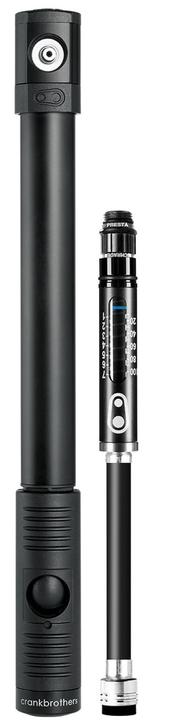 Produktbild Crankbrothers Klic Handpumpe, Schlauch + Manometer, analog, black