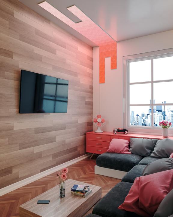 Actual product image Nanoleaf canvas