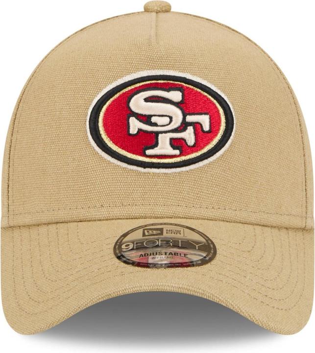 Produktbild New Era A-Frame Trucker Leinen Cap San Francisco 49ers beige (One Size)
