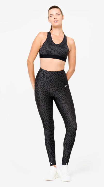 Image du produit Decathlon Brassière dos nageur avec coques maintien modéré Femme, Léopard gris et noir (M)