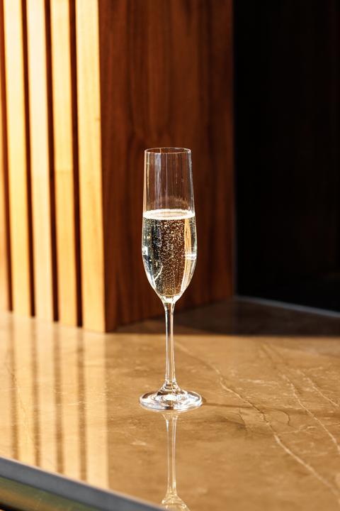 Produktbild Mikasa Treviso Crystal Champagne Flute Glasses, Set of 4, 190ml (19 cl, 4 Gläser, Sektgläser)