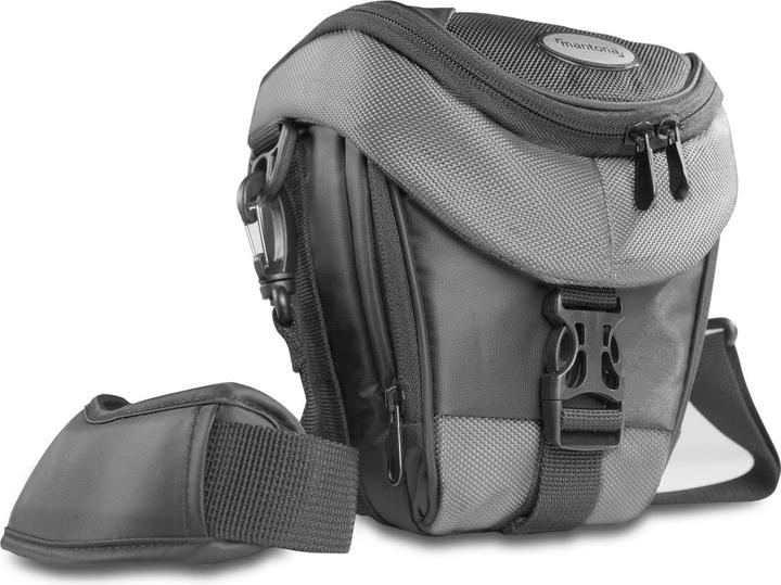 Image du produit mantona Sac à colt Premium noir / gris (Sac à bandoulière pour appareil photo, Kamera Bereitschaftstasche, 5.84 l)