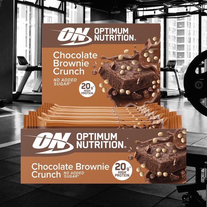 Immagine prodotto Optimum Nutrition Barretta Crunch (10 x 65G) (Brownie croccante al cioccolato, 10 pz., 650 g)