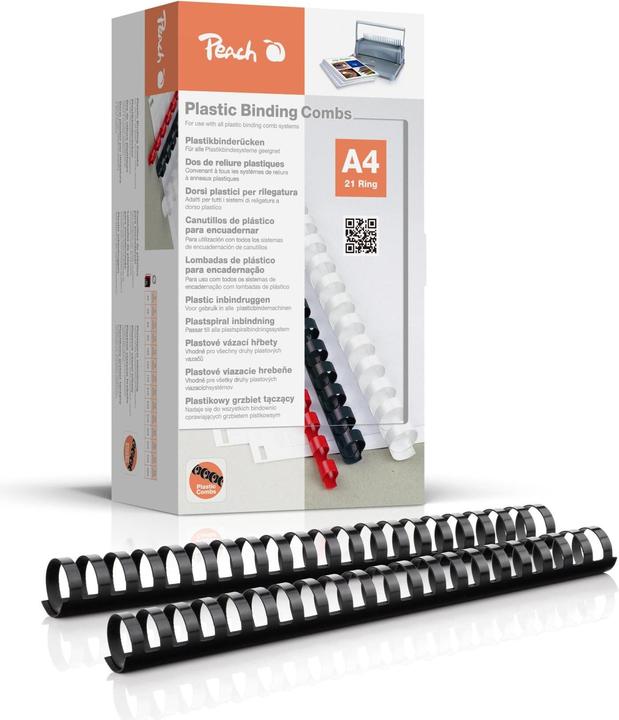Produktbild Peach Binderücken schwarz 32mm 50 er-Pack