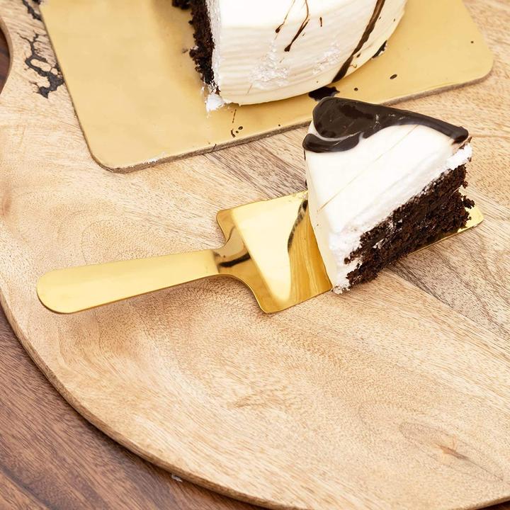Actual product image JTI Gold-coloured cake spade - stainless steel (Tart knife)